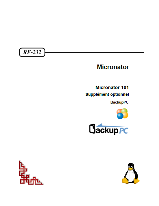 Micronator-101, Supplément: SME & BackupPC PageTitre