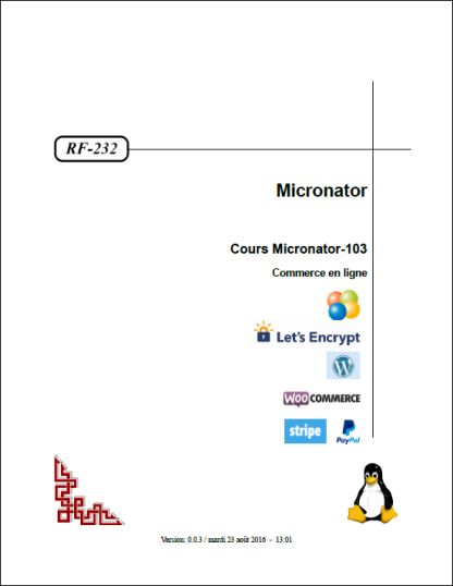 RF-232 Cours-103 Commerce en ligne Page titre