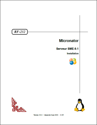 RF-232 SME-9.1 Installation Page titre