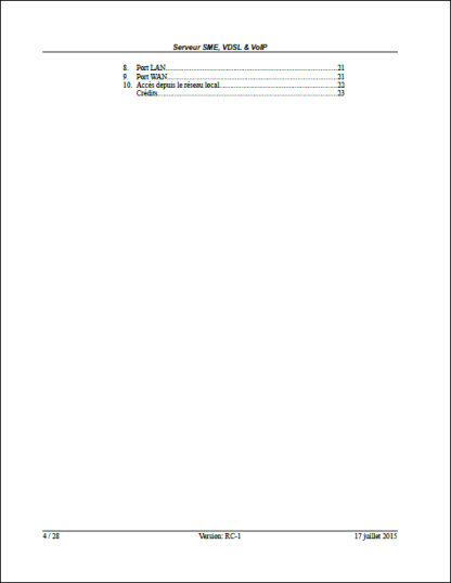 Sommaire page 2